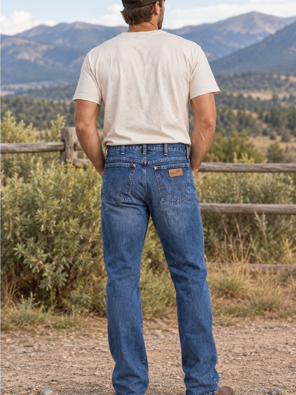 Wrangler Retro 77MWZSD Slim Fit Bootcut Jeans 100% Cotton 34x36 (Measures 33x36)